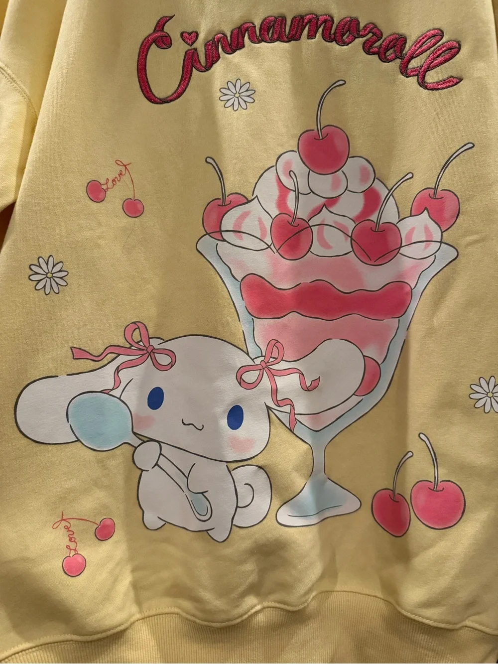 Hybrid Apparel Yellow Cinnamoroll Cherry Parfait Crewneck - Picture 2 of 6
